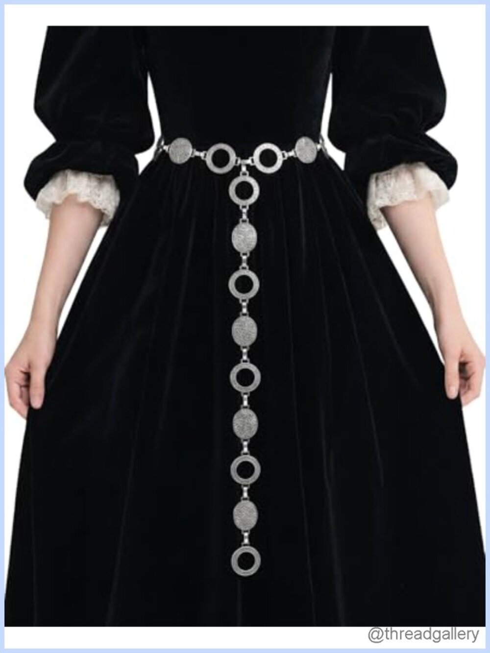 Metal Waist Chain Belt Medieval Renaissance Adjustable Costume Accessory
